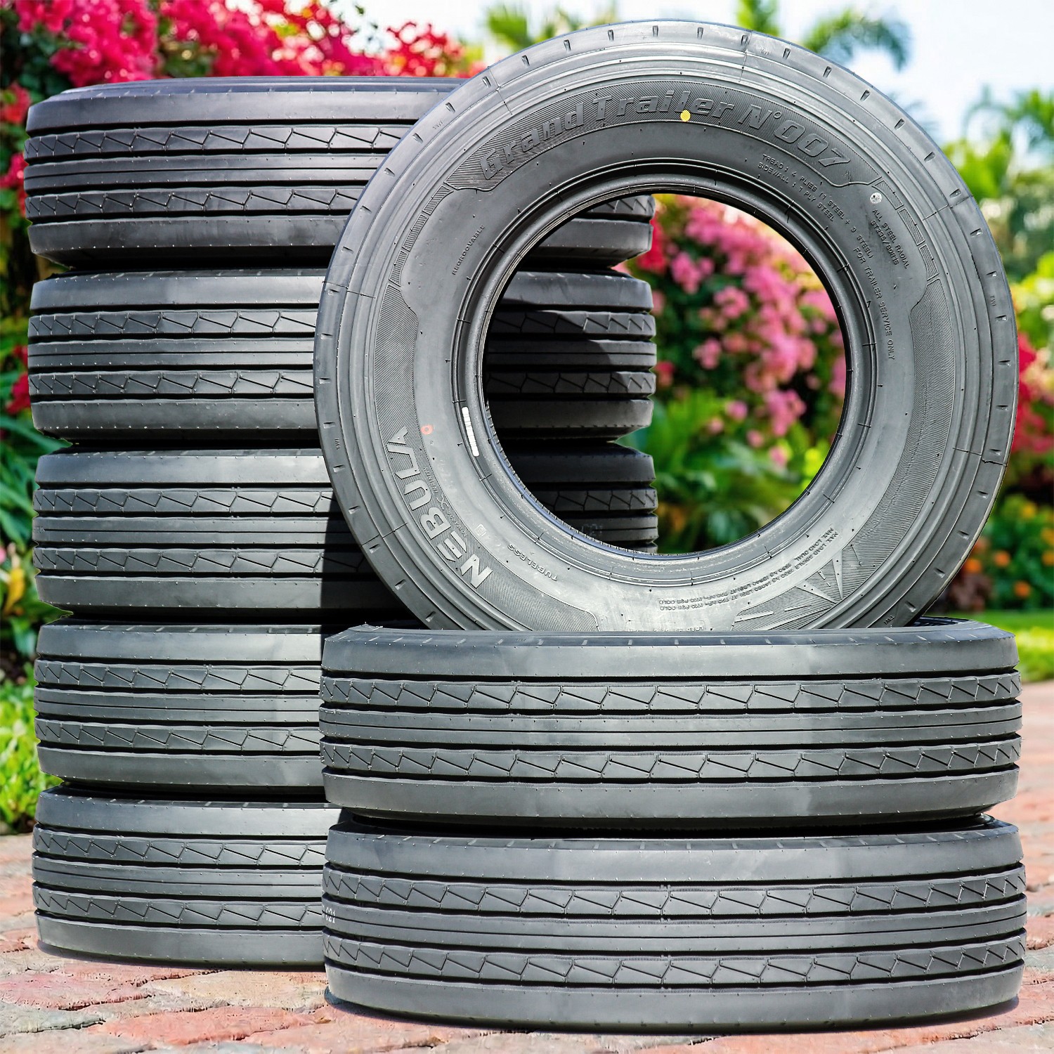 8 Tires Nebula Grand Trailer-N’ 007 All Steel ST 235/85R16 Load H 16 Ply Trailer