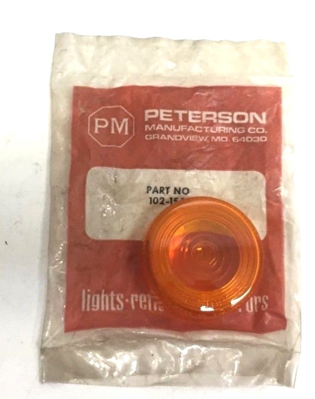 PETERSON MANUFACTURING 102-15A REPLACEMENT LENS, 3″ DIAMETER