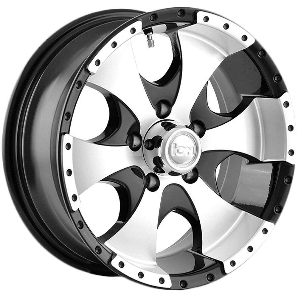 Ion 136 15×6 5×4.5″ +0mm Gloss Black Wheel Rim 15″ Inch