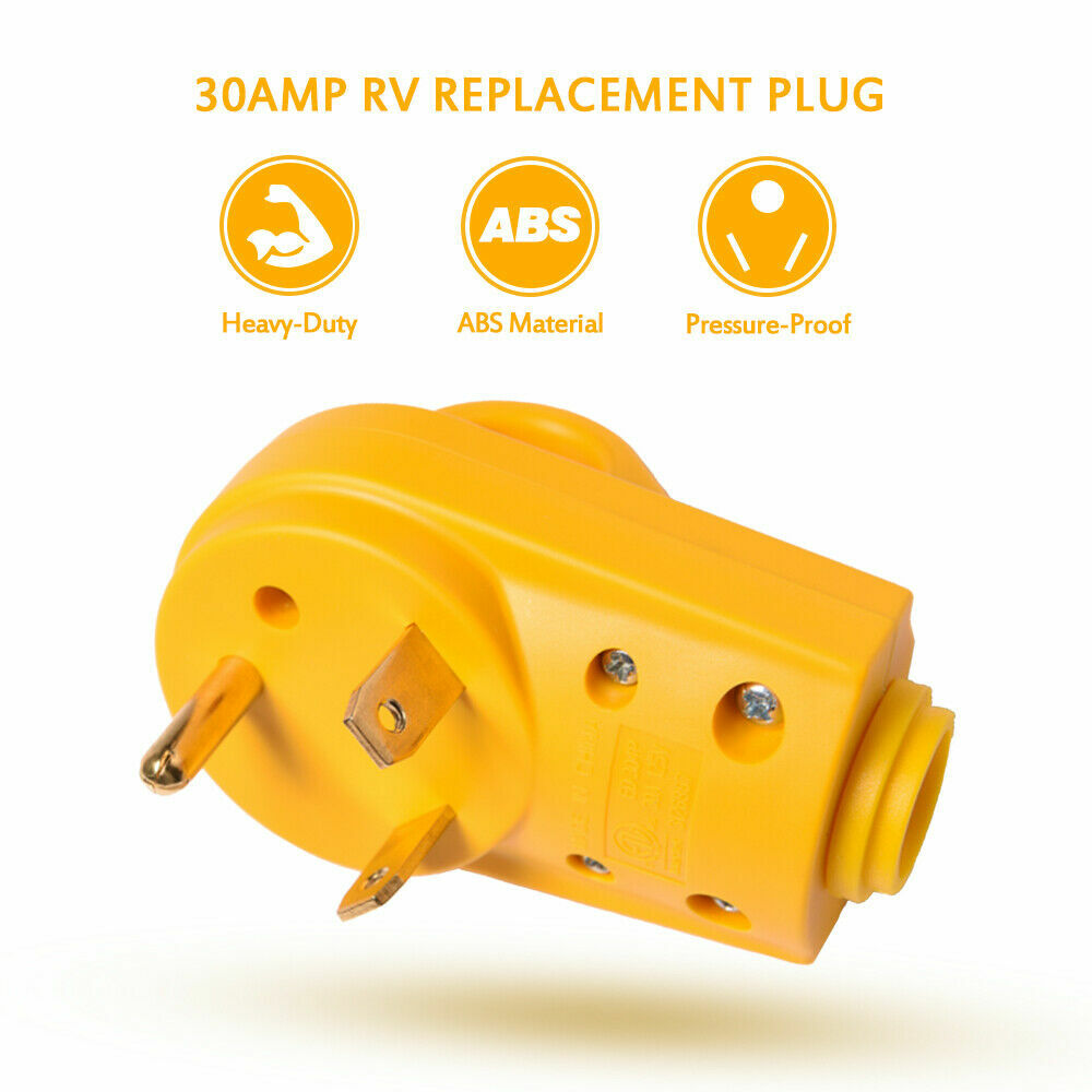 125V 30Amp Male Female Plug RV Replacement Power Plugs Electric Cord Connector