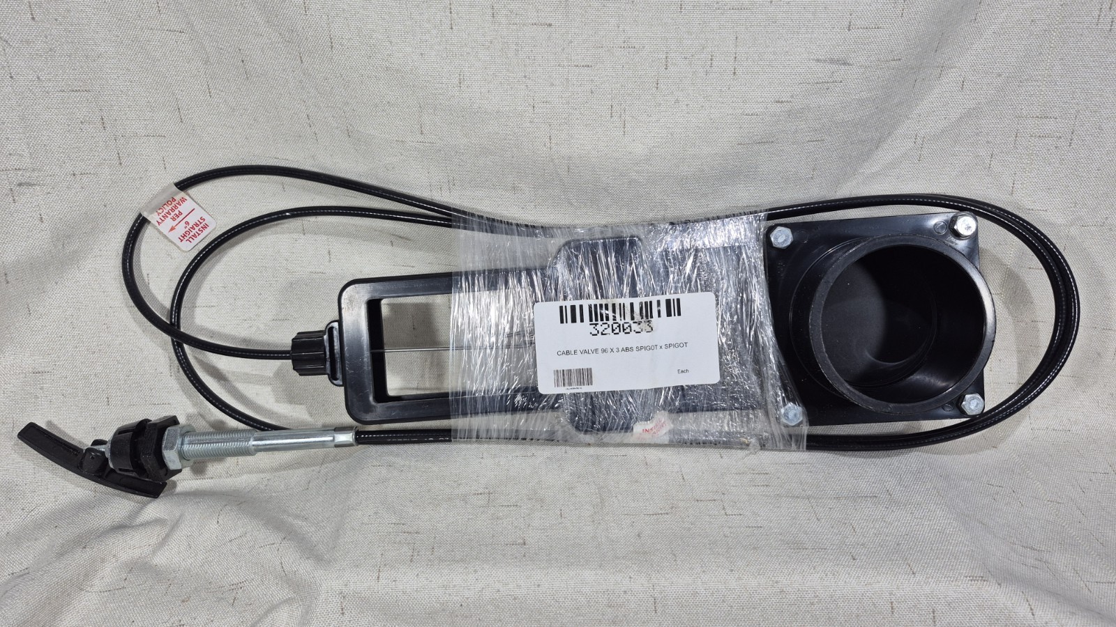 Valterra LaVanture VALH40AH96 3″ X 96″ ABS Cable Valve GD 320033 Spigot x Spigot