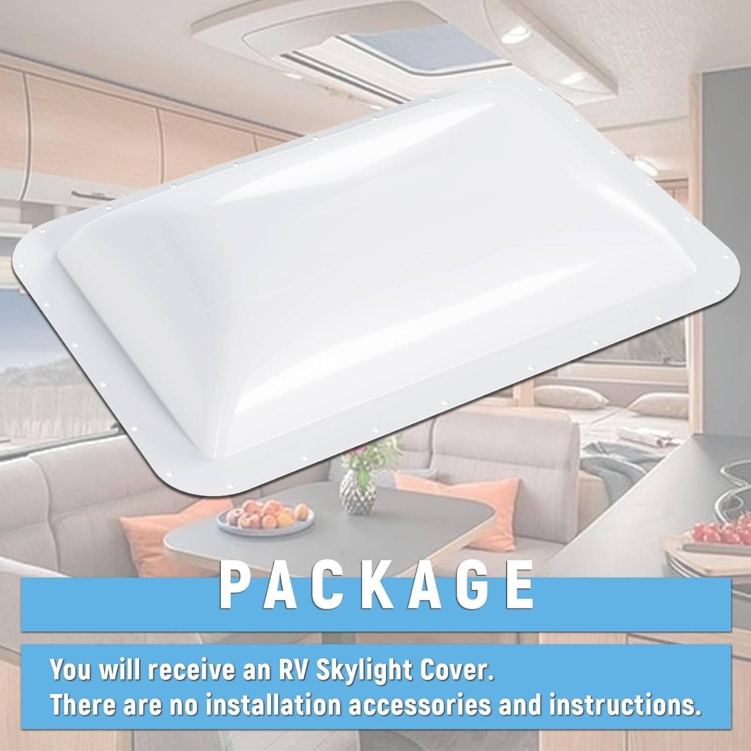 RV Skylight Replacement 18″ x 26″ for 14″ x 22″ Shower Roof Openings