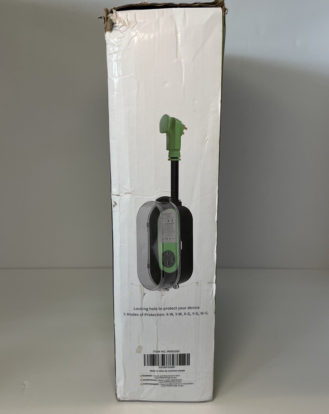 RVMATE 50A 120/250V RV Surge Protector with Circuit Analyzer 4200J 45,000A