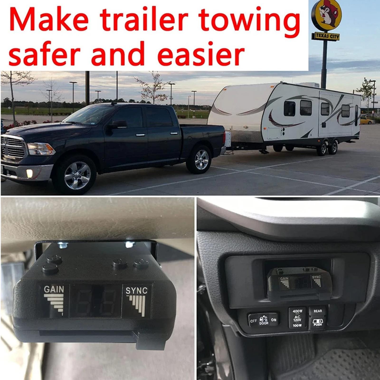 Time-Delay Brake Controller For Ford Simple Mount Any Direction With Screws