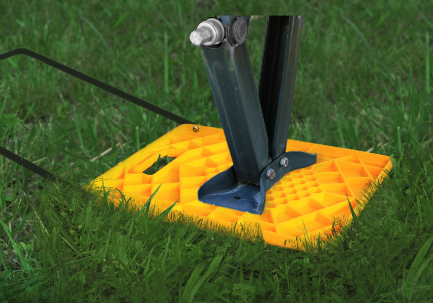 Camco Stabilizer Jack Pad Large (14.4″x12.0″pad) w/Handle 2 pk 44543