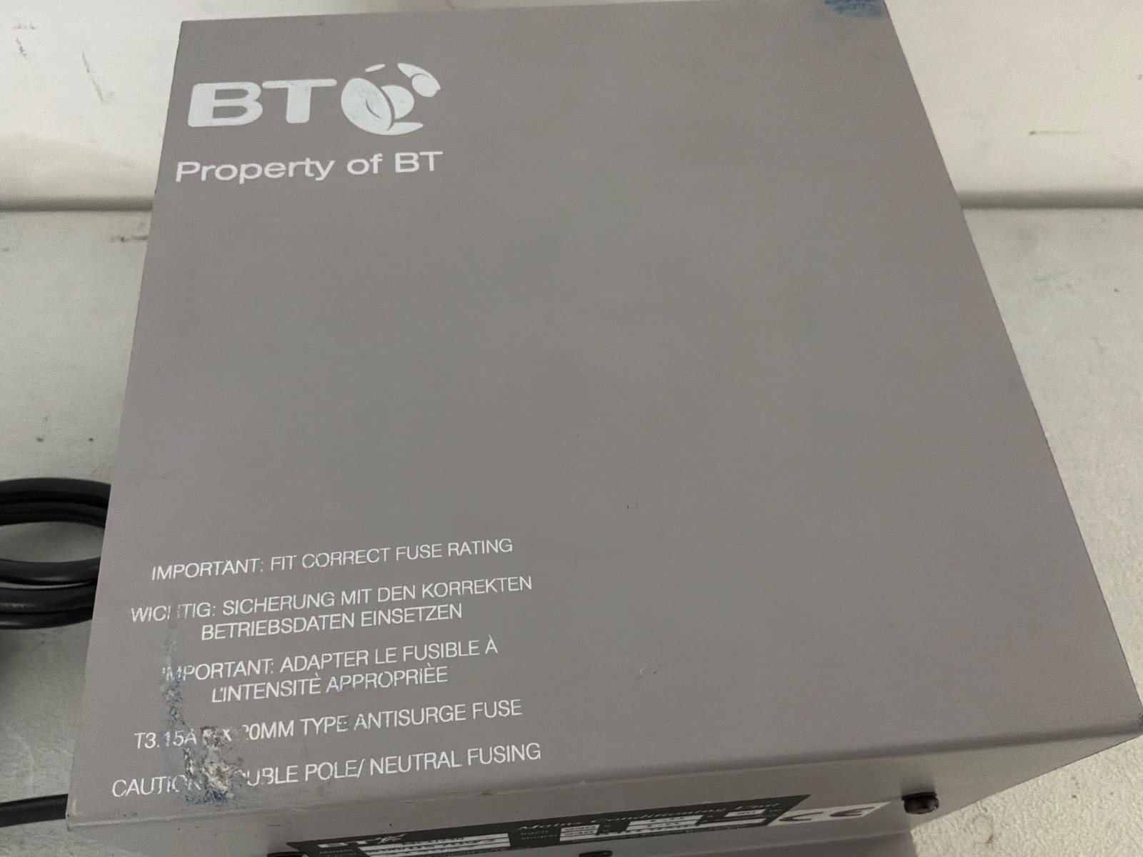 BT MCU250 Mains Conditioning Unit 230V 1A 50Hz Power Conditioner Serial