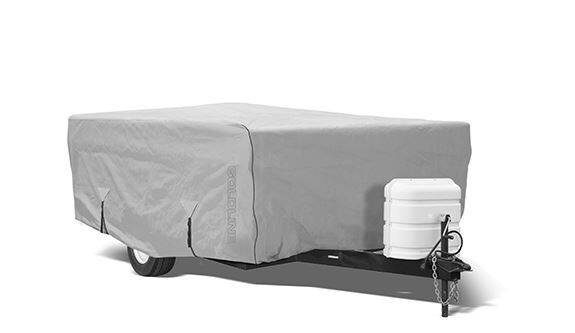 Goldline Premium Folding Pop Up Camper Cover Fits 28 to 30 FT – Gray
