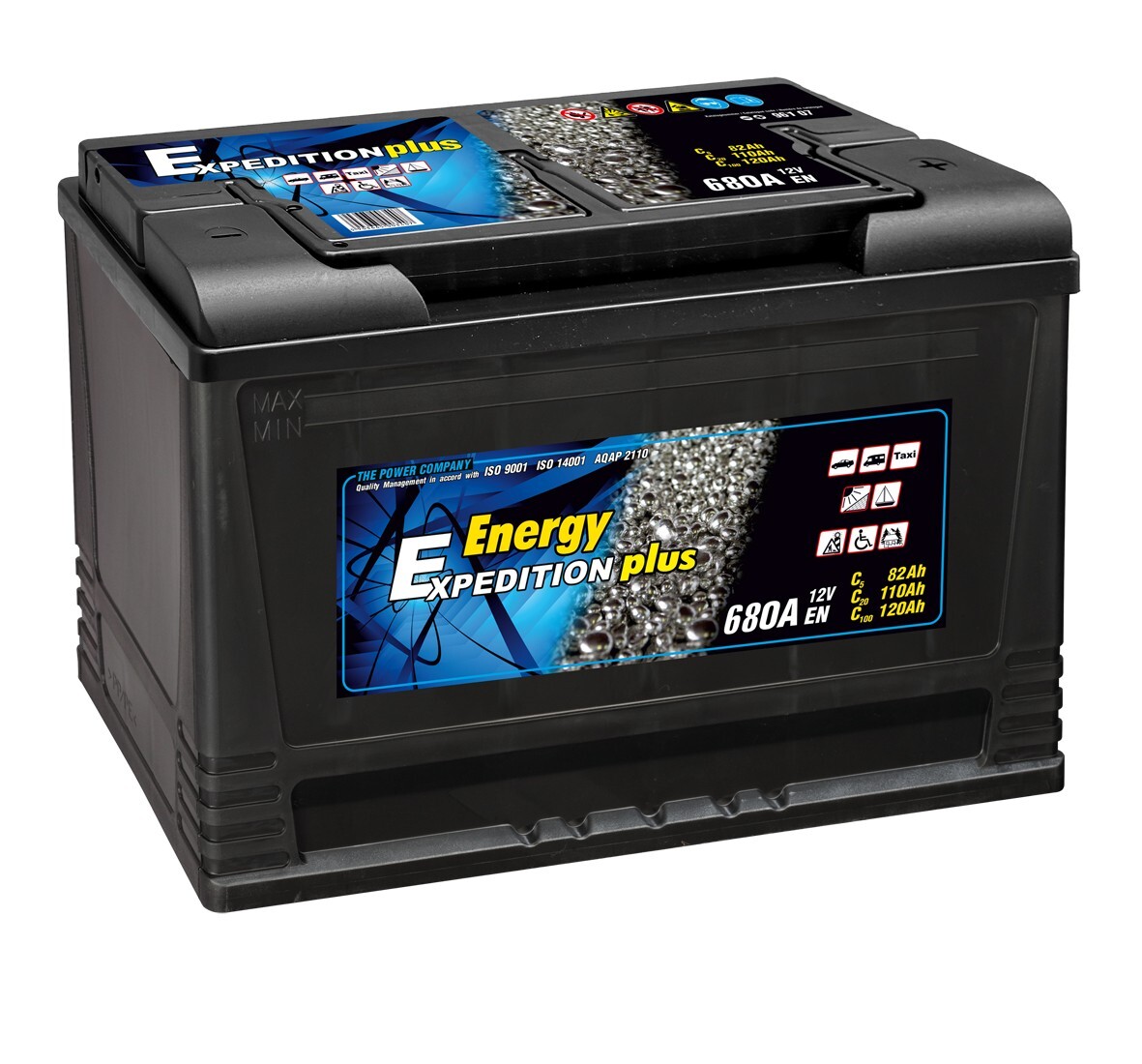 12V 120AH Expedition Plus Semi Traction Boat Battery 4 Year Warranty
