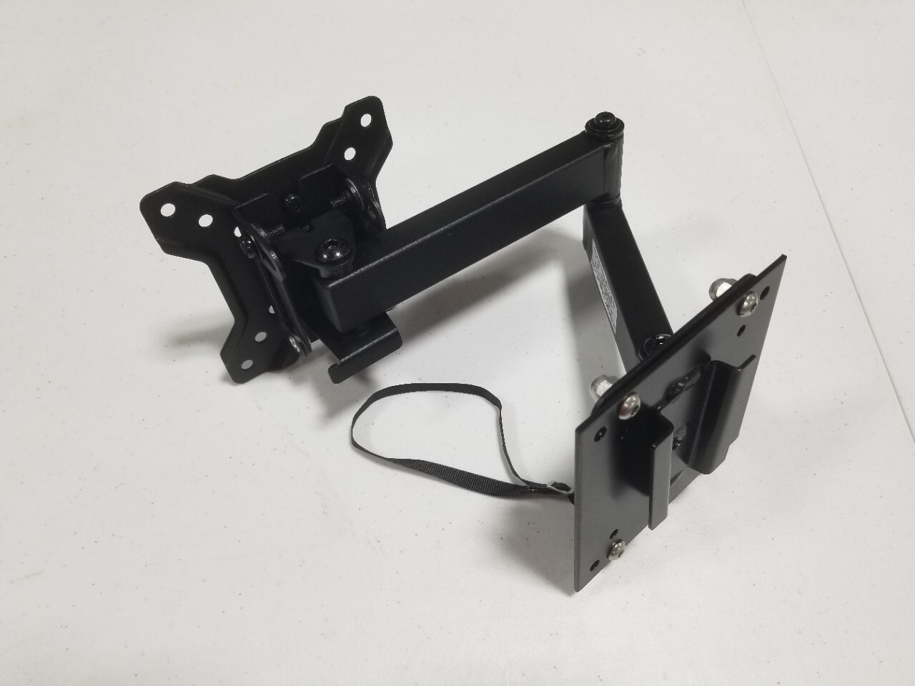 PAW Locking Swing Arm Mounted to a Steel RV TV Bracket
