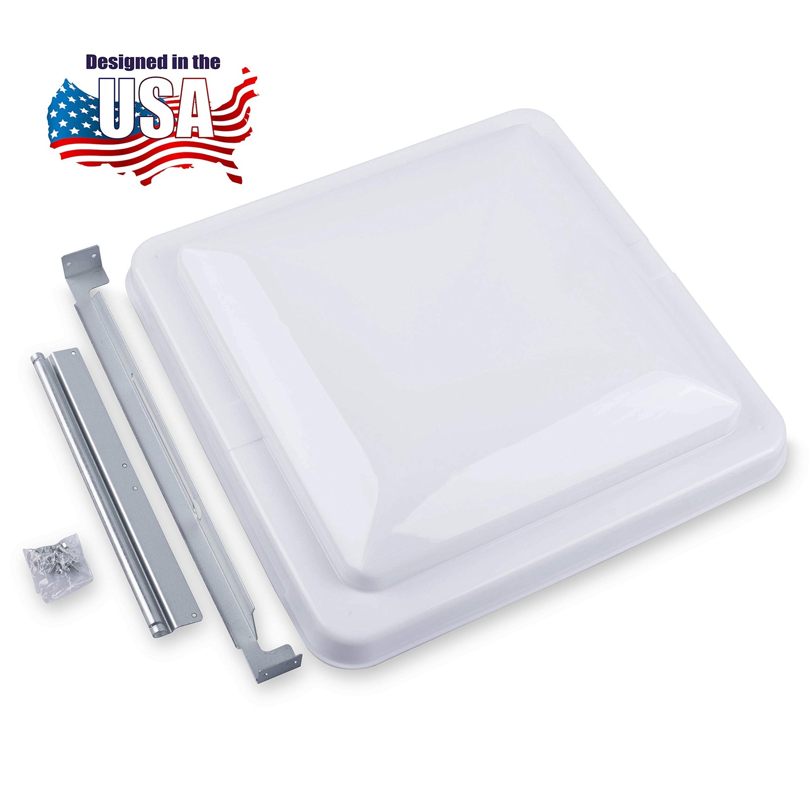 Camp’N 14.5 Inch Universal RV Roof Vent for Trailer, 1 Cover, White