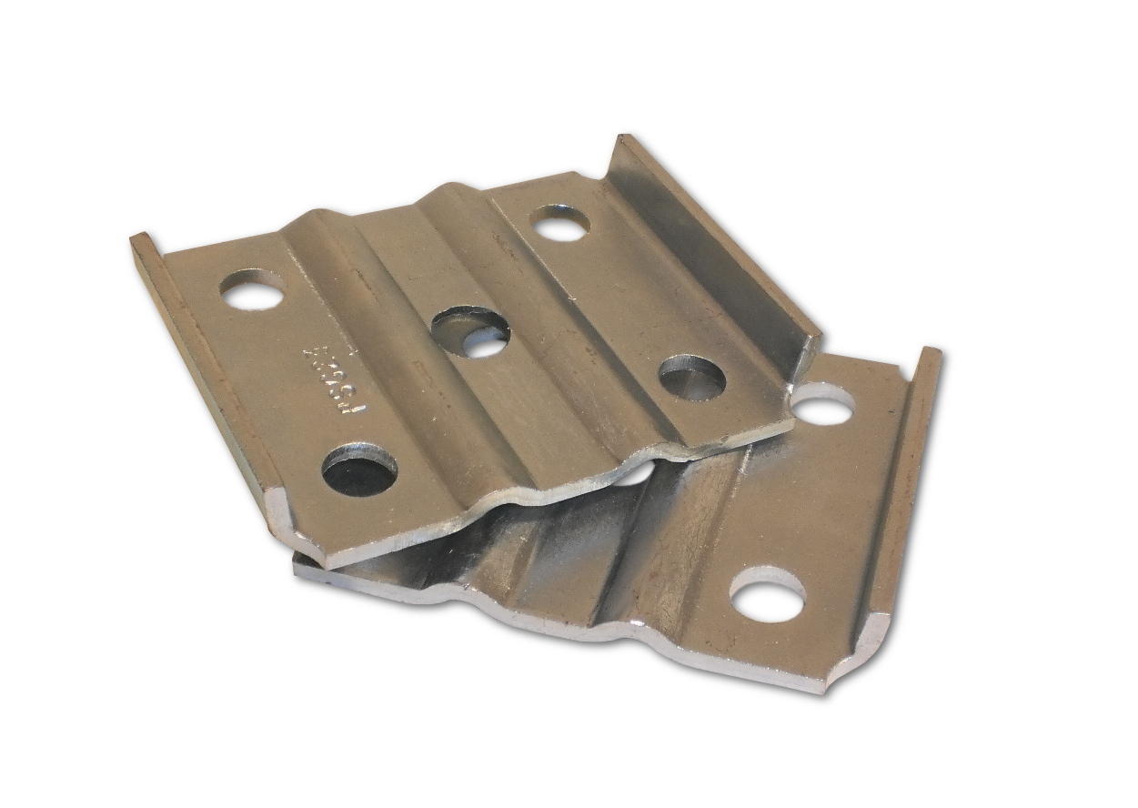 TWO-Trailer 3500# axle Spring U Bolt Tie Plates 2.4″ tube 2.375″