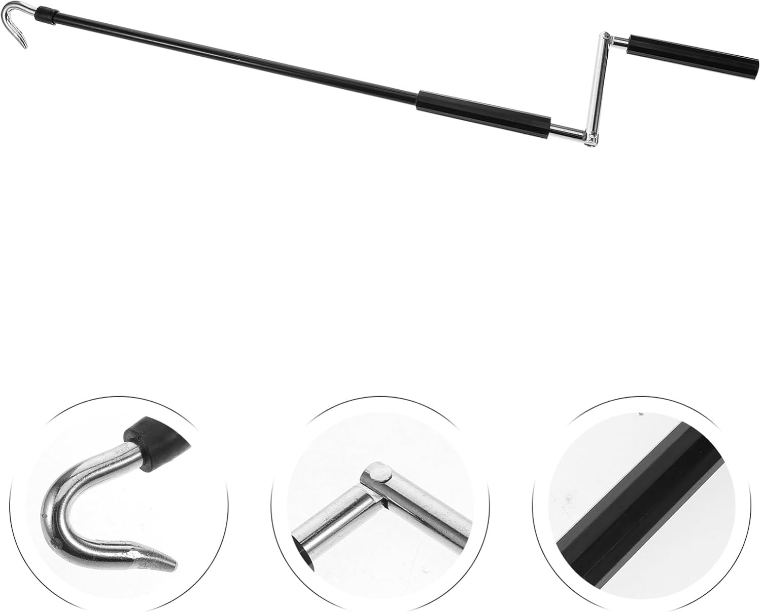 Heavy-duty manual awning crank handle, easy to use.