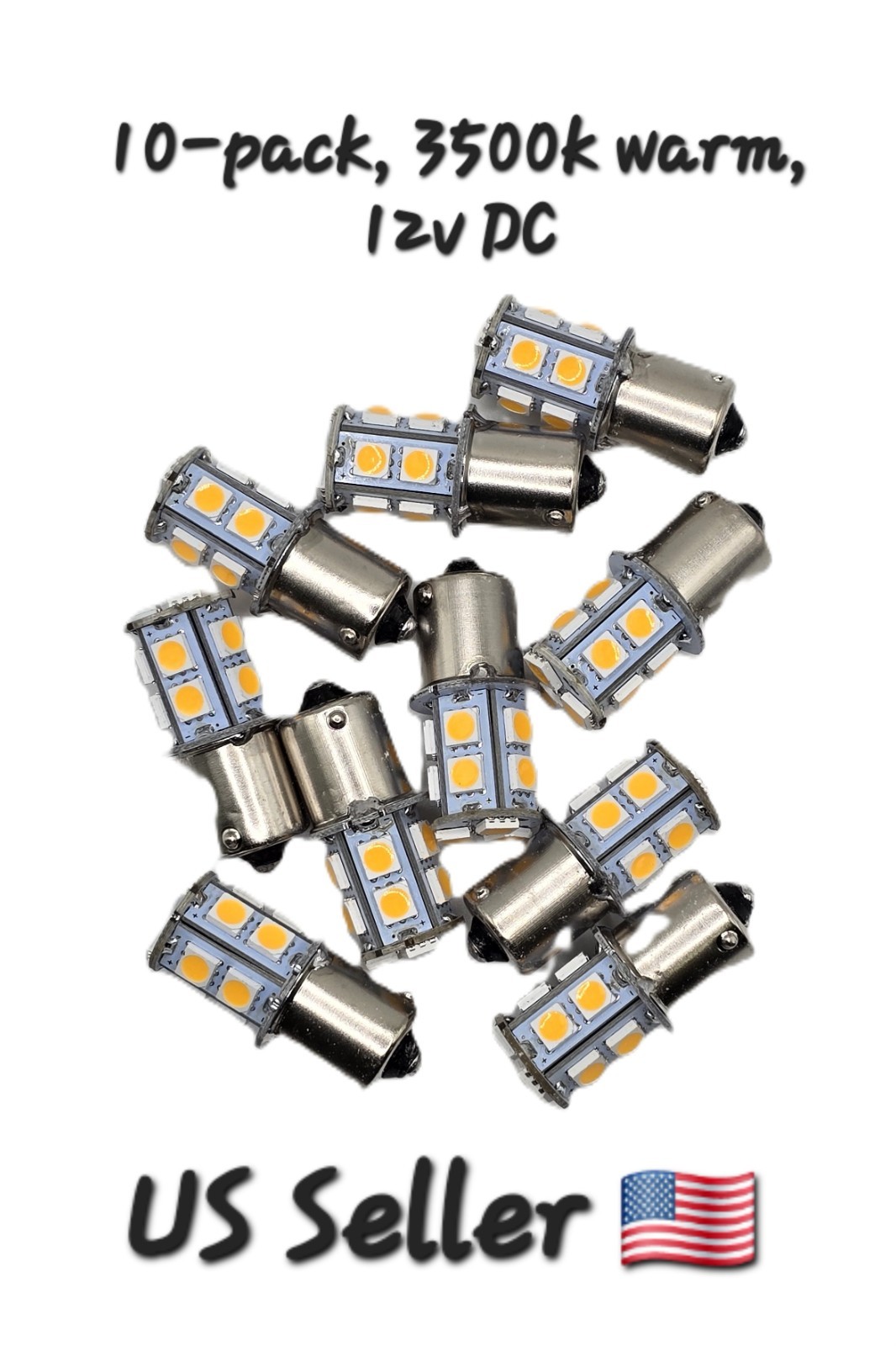 10 pack BA15s Super LED Bulb Replacement for 1141 Casita RV Interior Light: USA