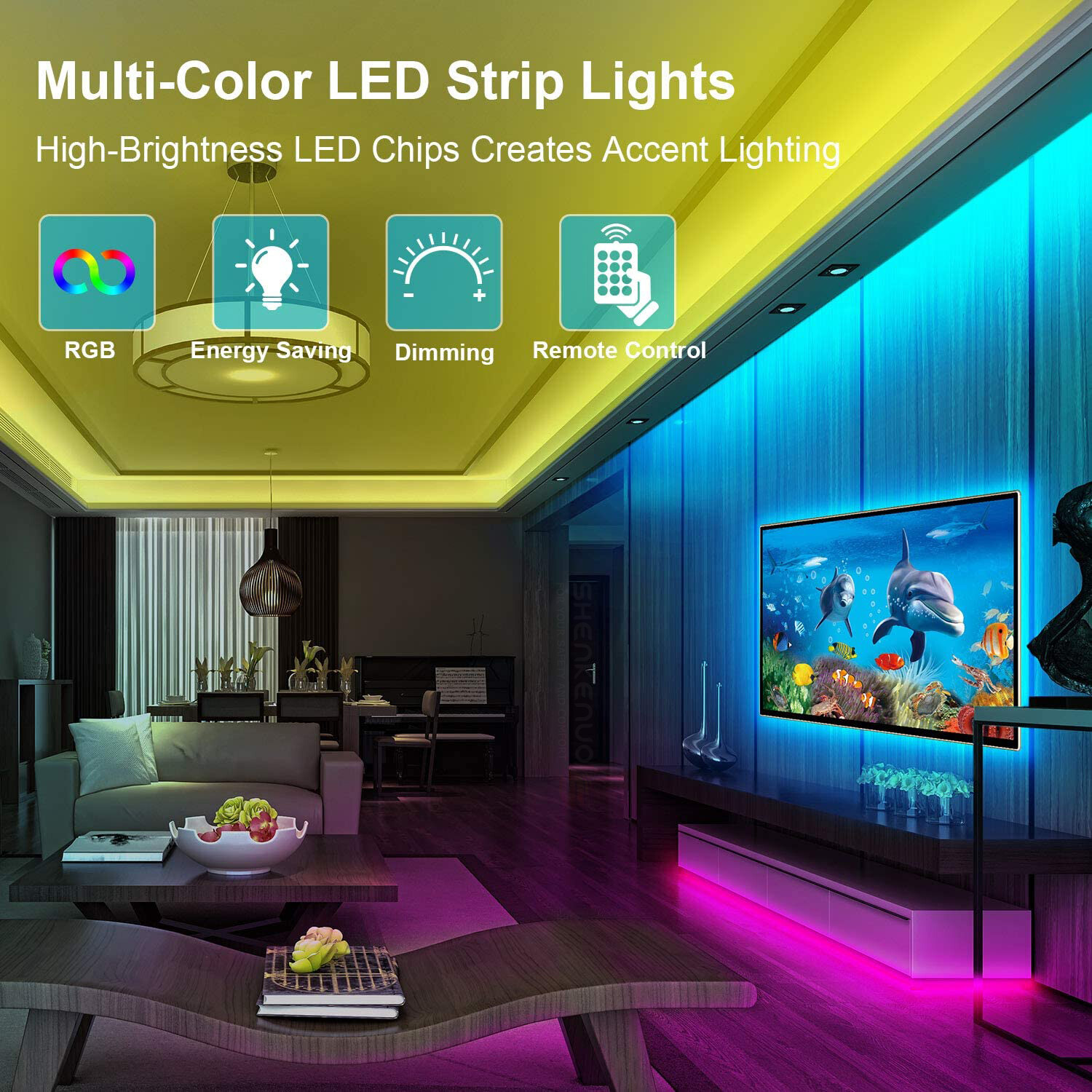 5M 16.4ft Waterproof Cuttable LED Tape Light Strip High Power Bright 12V, IP67