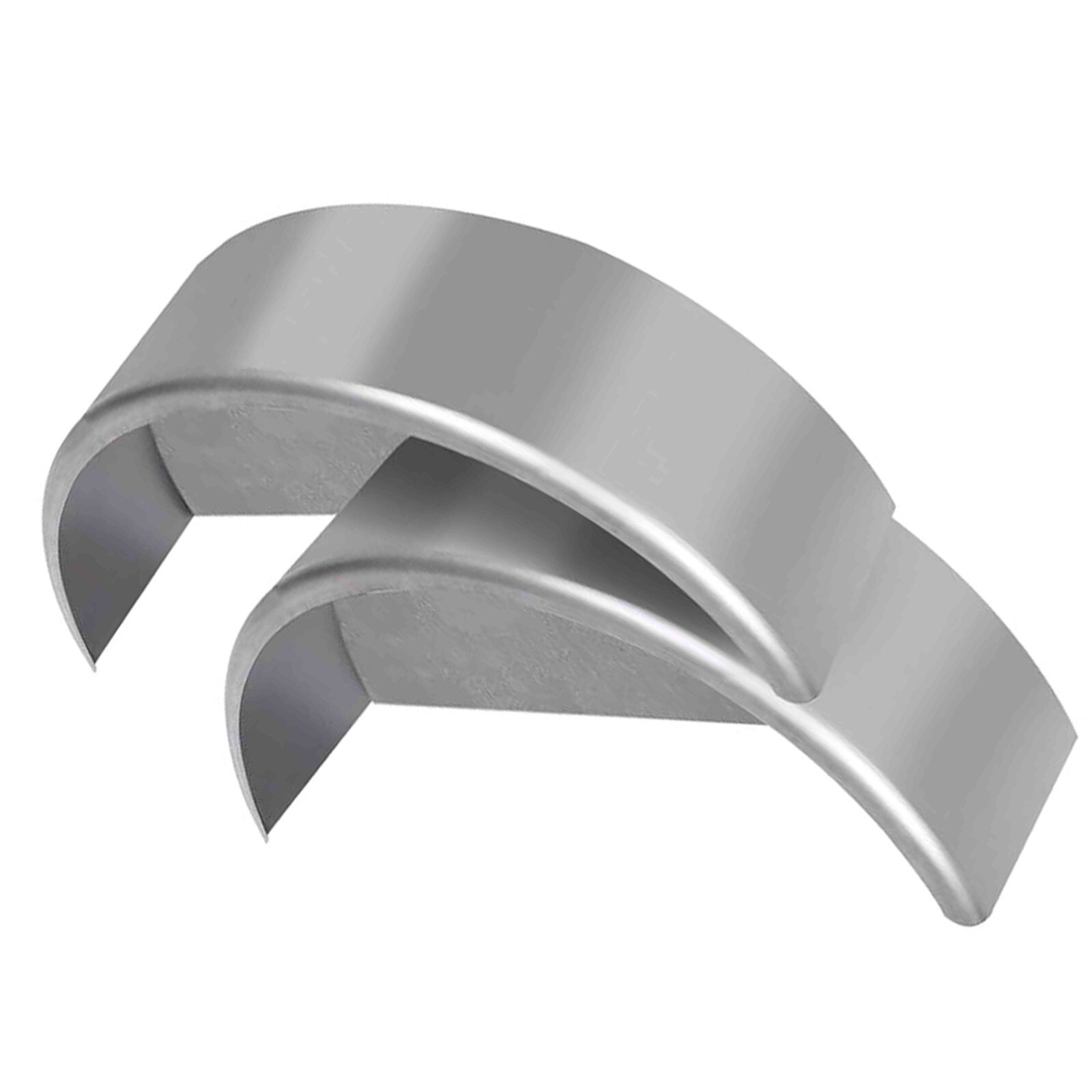 2PK Steel Round Single Axle Trailer Fenders & backs For 14″ to 16″ Wheel