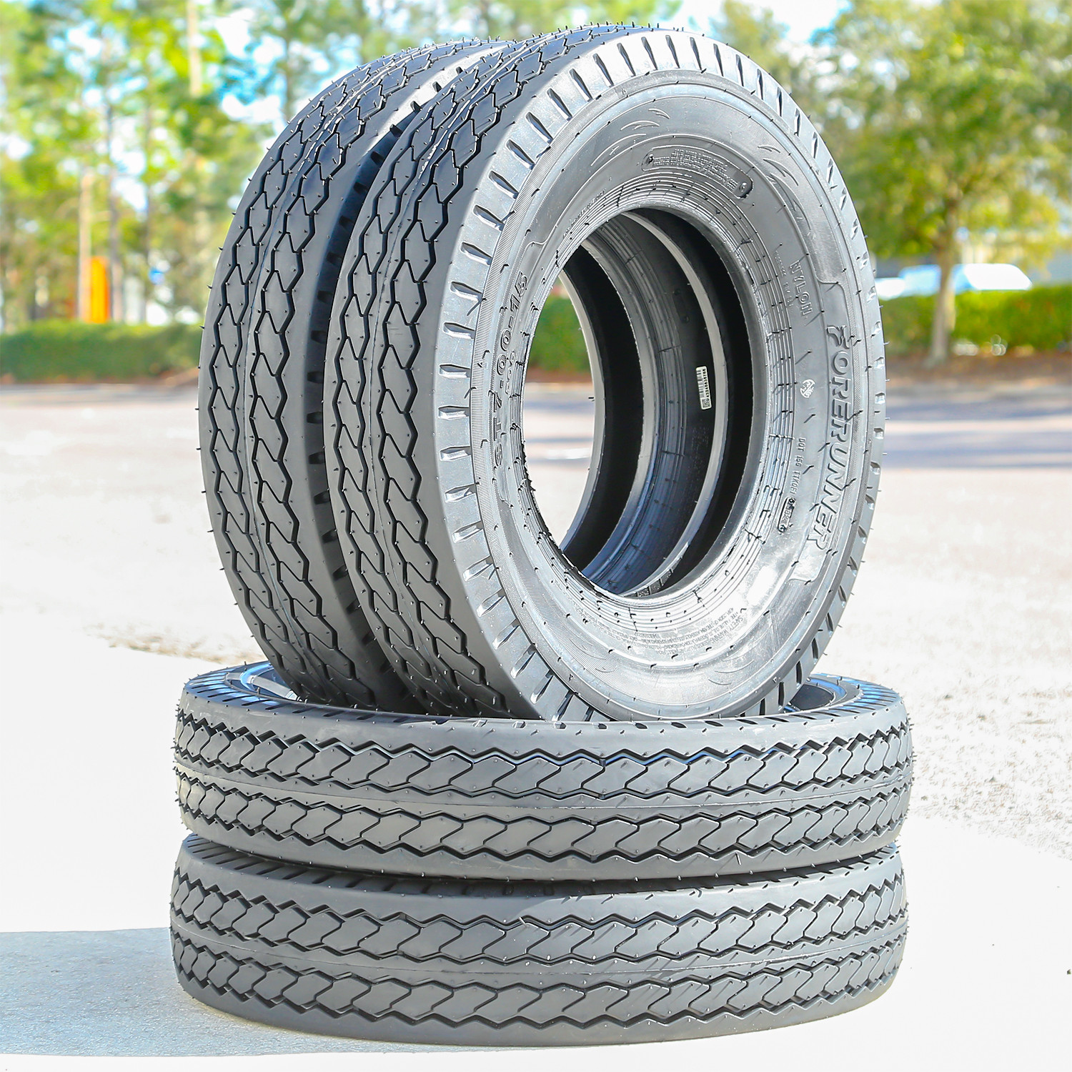 2 Tires Forerunner QH505 ST 7-15 (205/90D15) Load E 10 Ply Trailer