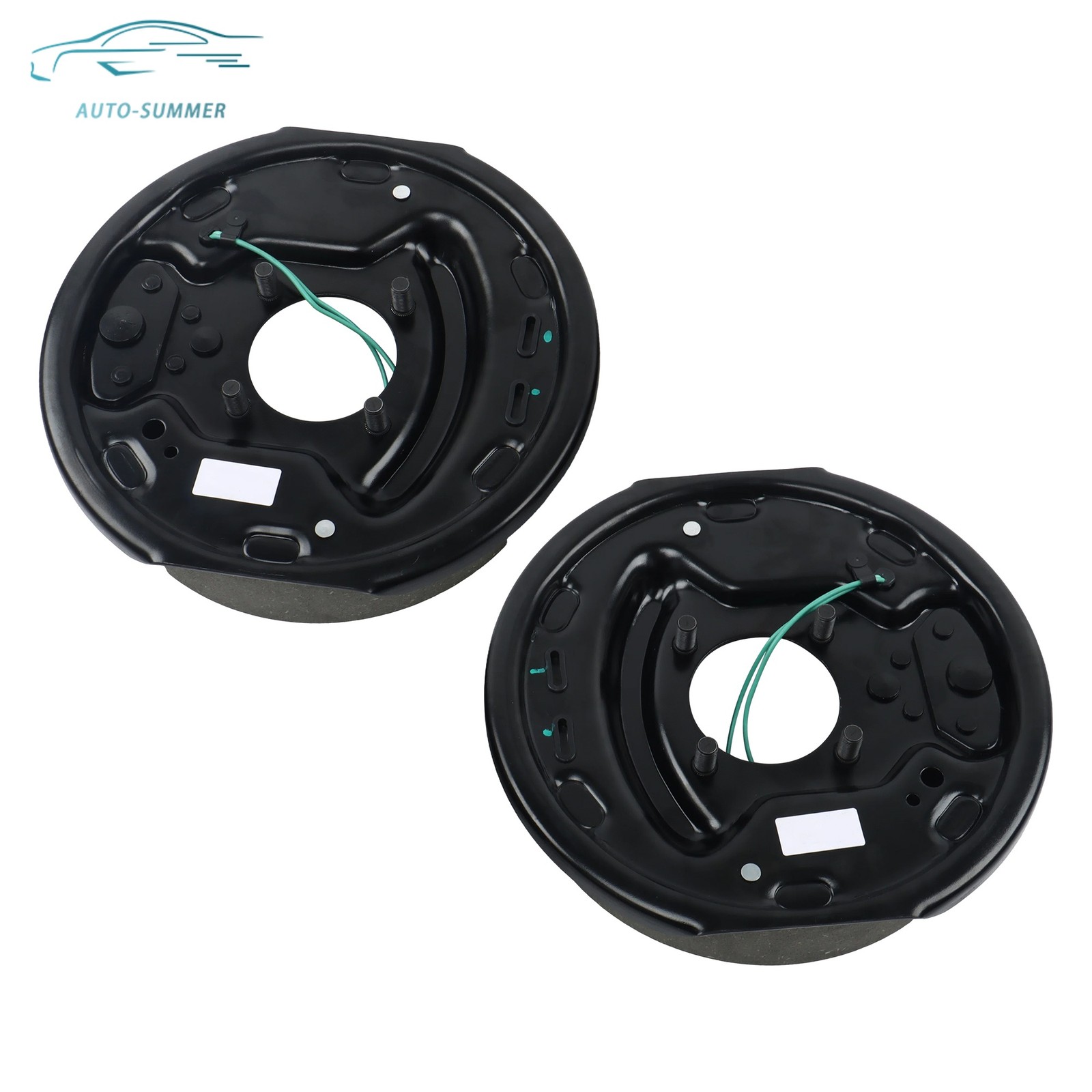 Pair of Electric Trailer Brake 10″x2-1/4″ Self-Adjusting Assembly For 3500 lbs