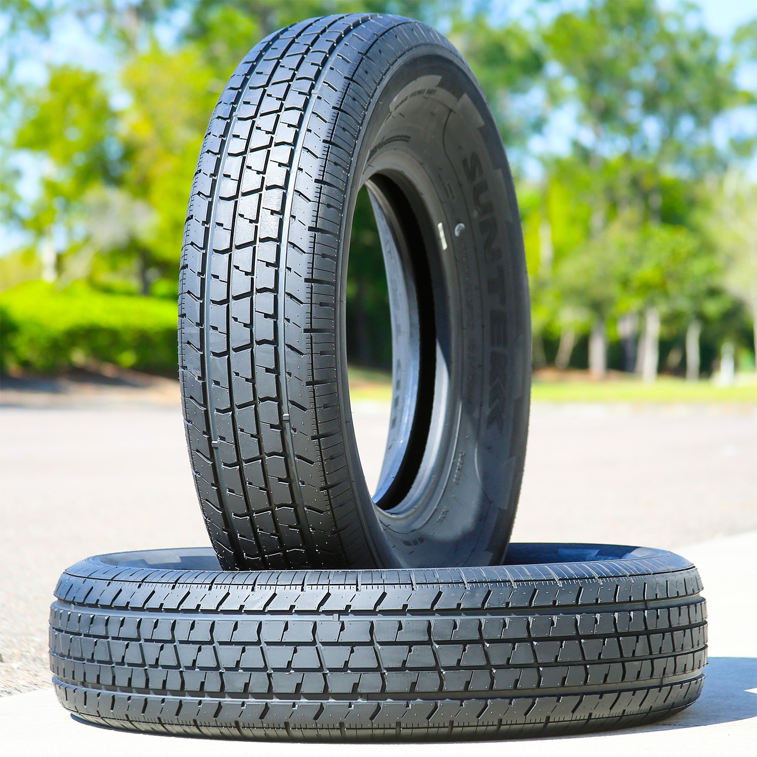 8 Tires ST 235/80R16 126/122M F 12 Ply Suntek HD Trail 2 Semi-Steel Trailer
