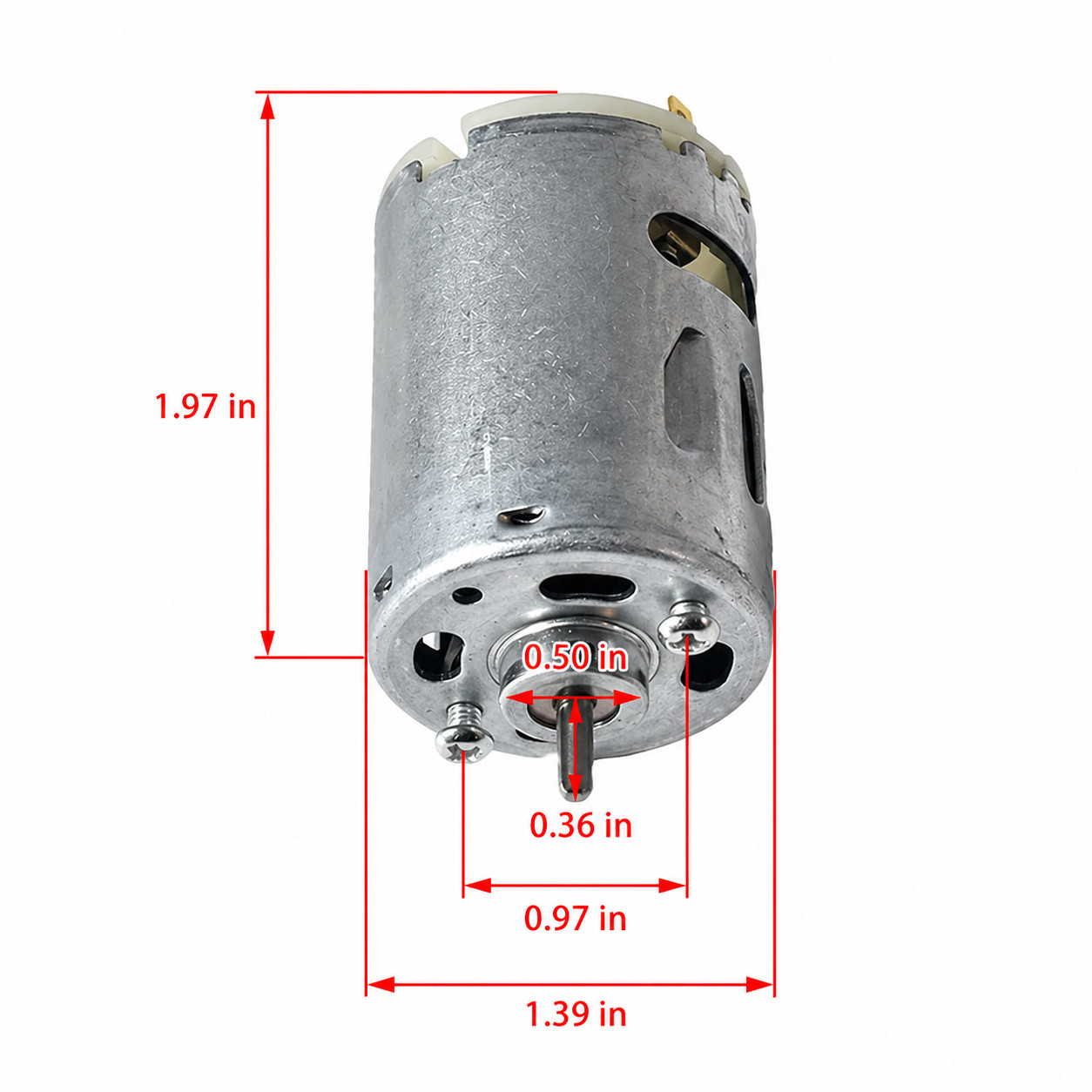 6 Inch 12V RV Vent Fan Motor with D-Shaft – Replacement Exhaust Fan for RVs, Cam