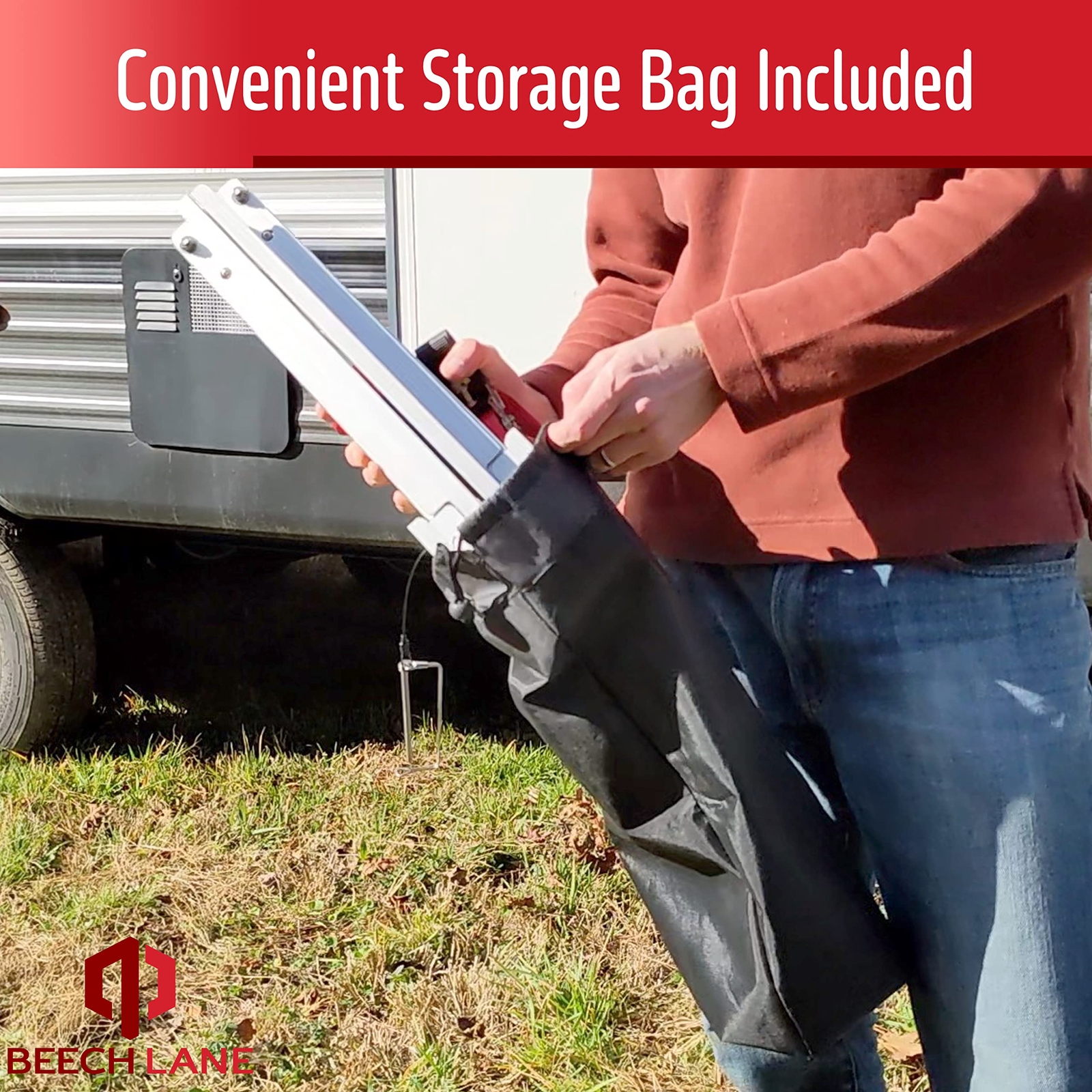 RV Stabilizer 1 Pack – Adjustable Height 12″ to 26.5″ Compact & Foldable
