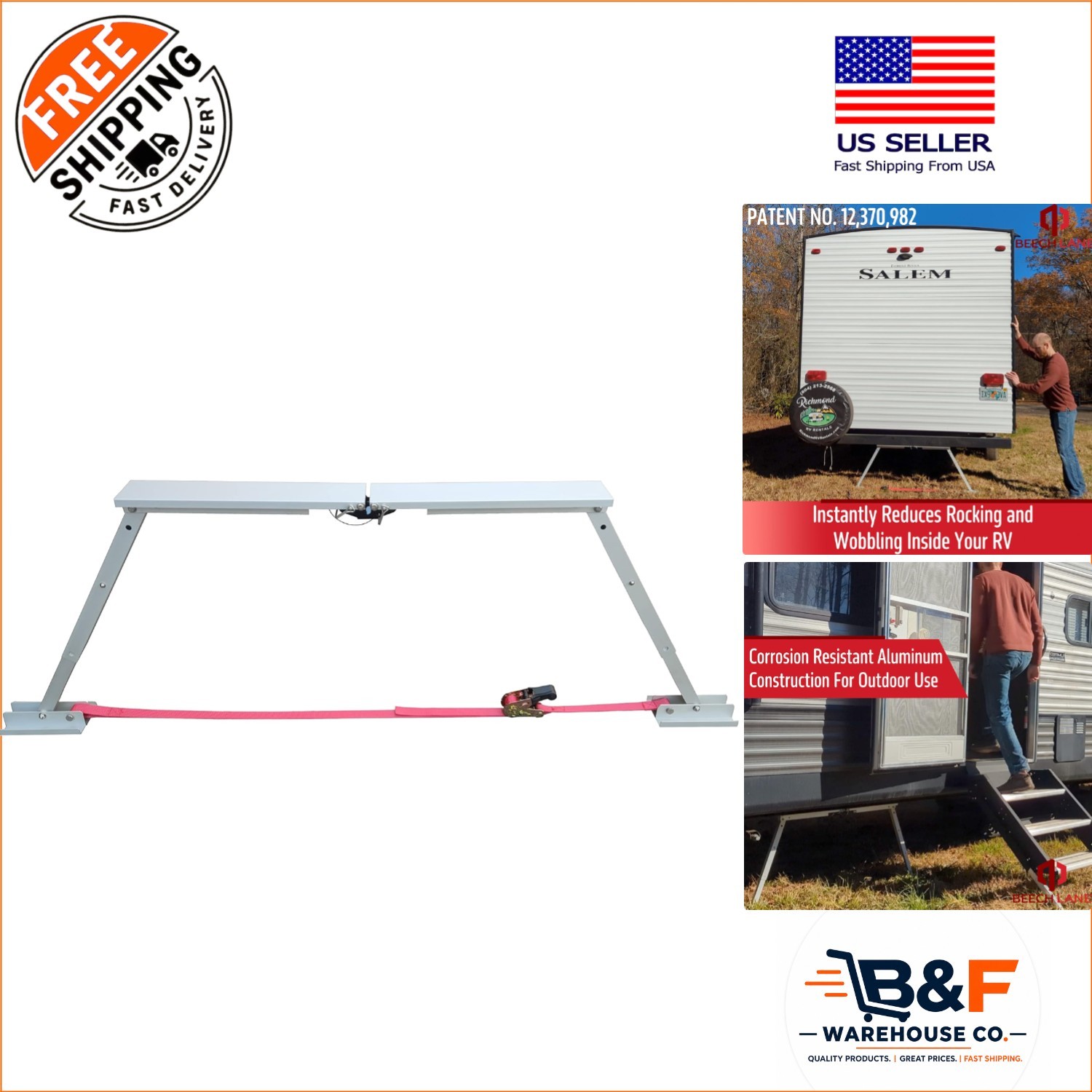 Universal RV Stabilizer – Adjustable 12″ to 26.5″ for Ultimate Stability