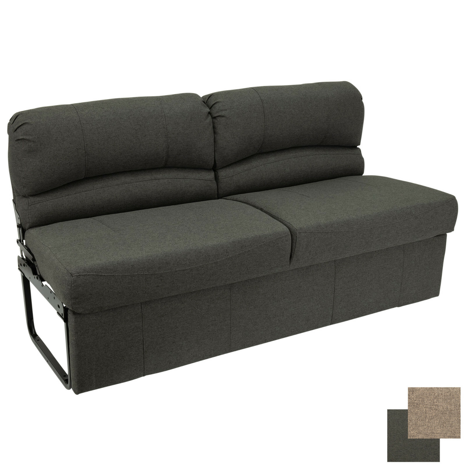 RV 72″ Jack Knife Sleeper Sofa Love Seat 11″ Legs RV Furniture in Fossil Cloth