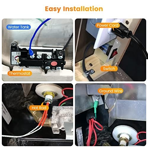 Electric RV Water Heater Conversion Kit – 6 Gallon, 120V, LP Gas to Electric