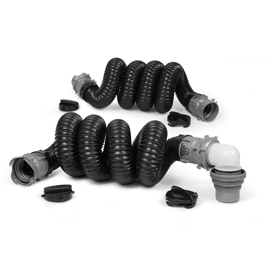 Camco 39867 RhinoEXTREME Sewer Hose Kit with Swivel Fittings 20′ (1218.1282) (R)