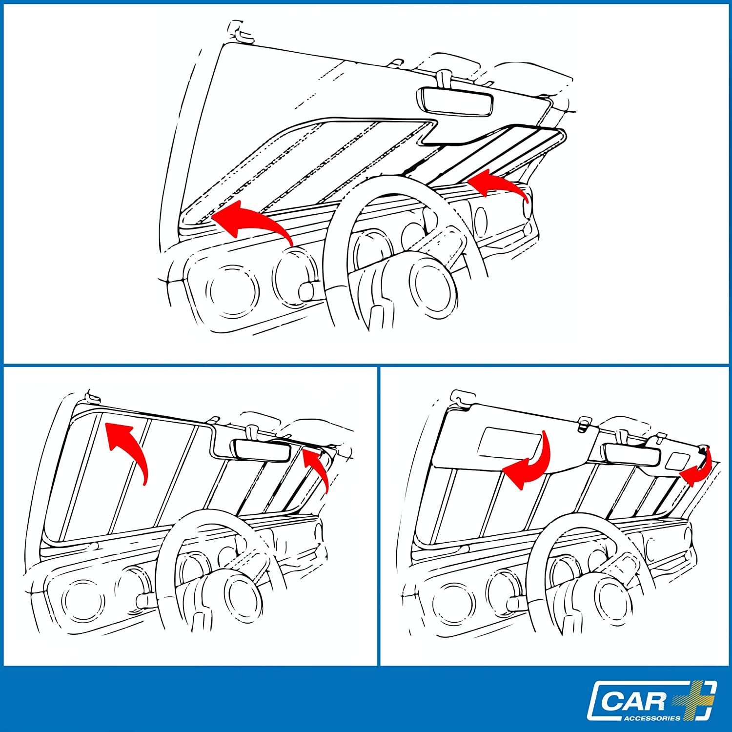 Medium Front Window Car & Van Windscreen UV Laser Sun Heat Shade Block Screen