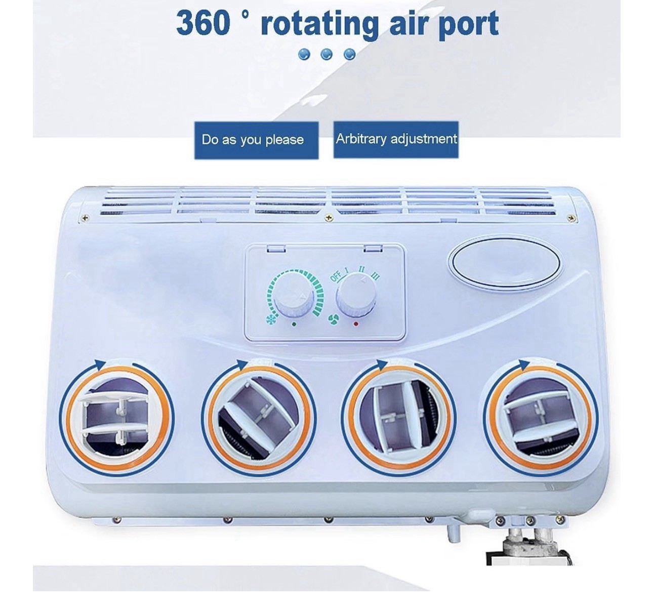 24V RV Rooftop Air Conditioner DC Truck Camper Van AC Unit