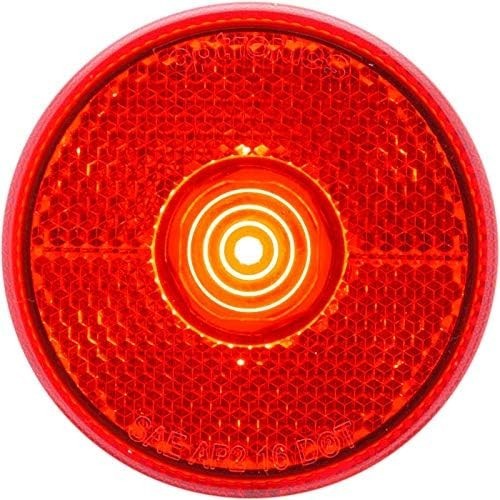 Optronics MCL0040RBB Red LED 2.5-in. RD marker/clearance light w/reflex & gasket
