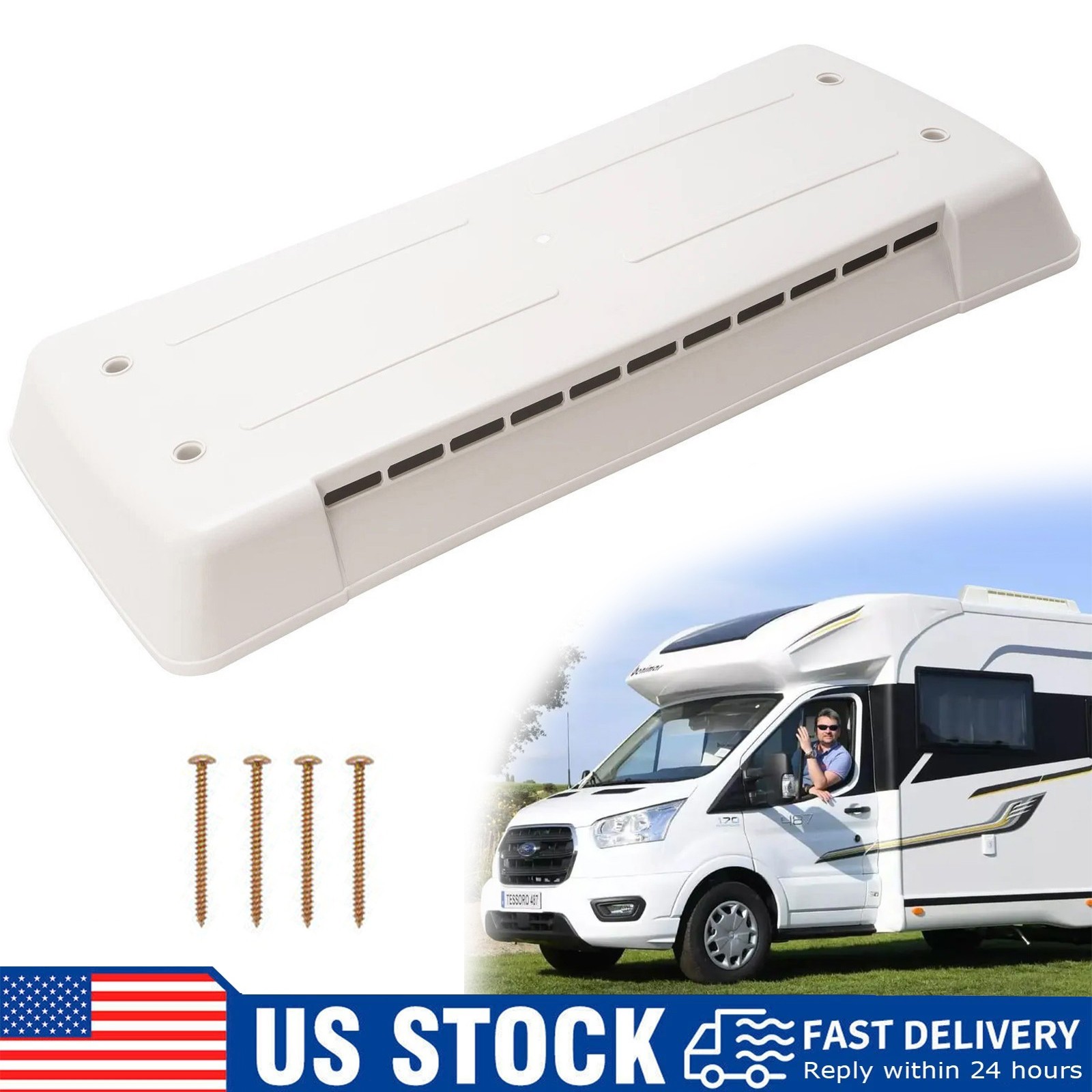 For Dometic Refrigerator Vent Cover RV Roof Lid Trailer Replacement Part #65528