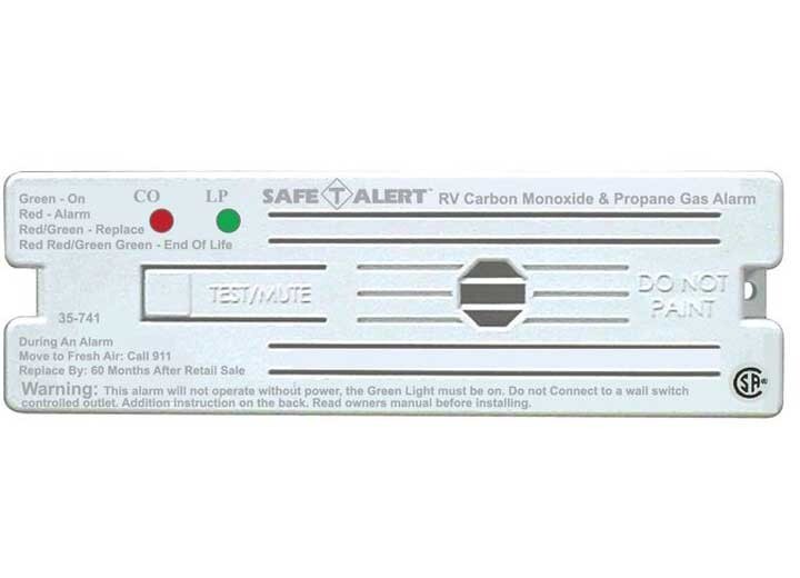 MTI Industries 35-741-WT Safe-T-Alert RV Dual Carbon Monoxide/Propane Alarm