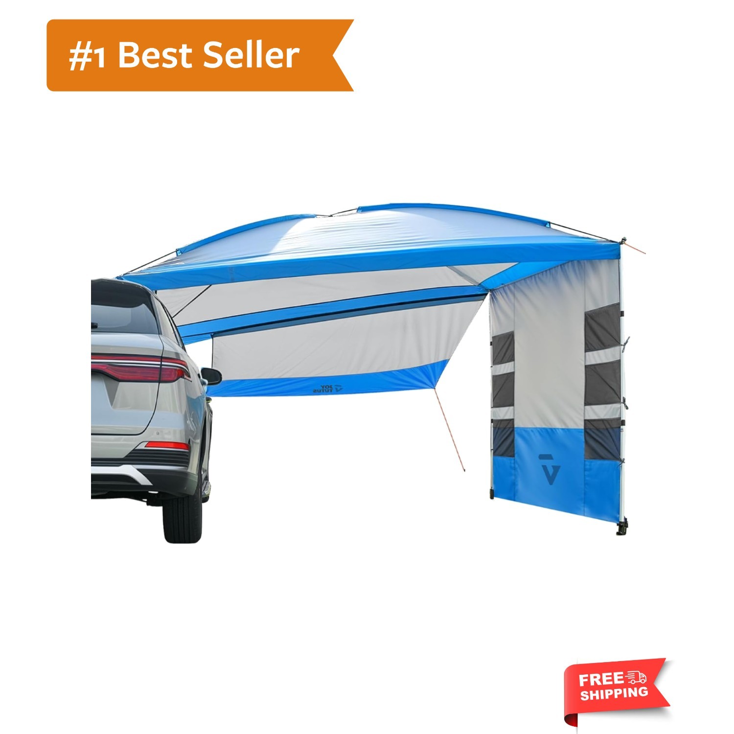 Versatile Vehicle Awning with 3 Removable Sides, Large Car Awning 11.5FT * 7….