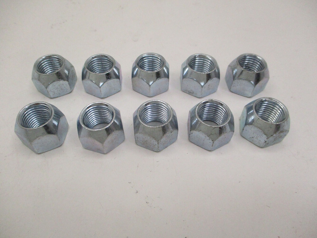 (10) Trailer Wheel Lug Nuts 1/2″x20x7/8″L Zinc Plated Steel Open End Nuts 3/4″