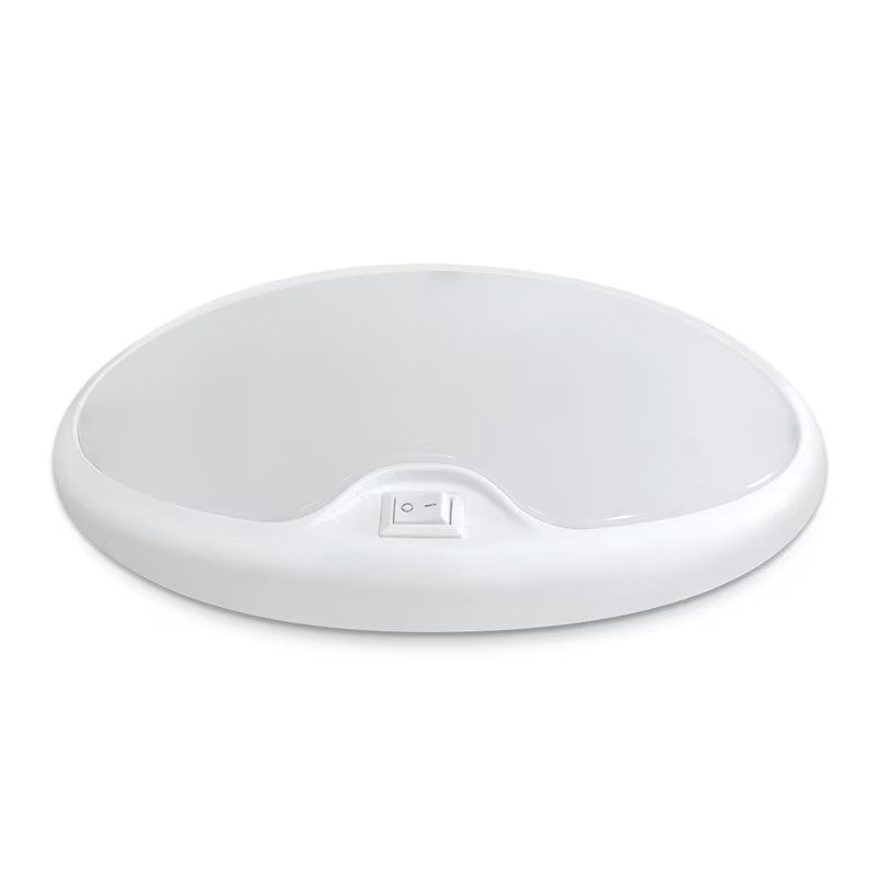 Dream Lighting LED RV Pancake Light w/ Switch, Ultra Bright, 3500K