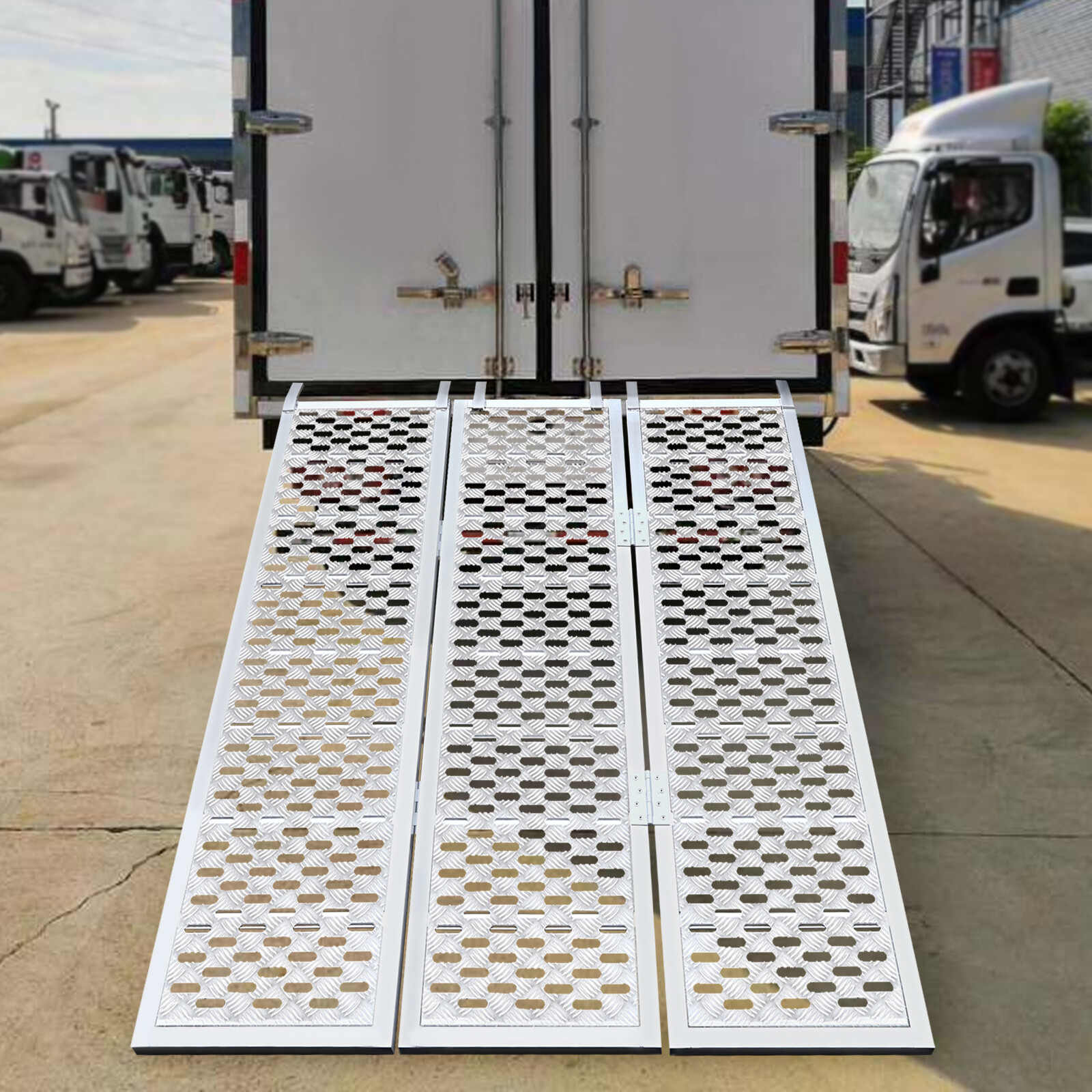 Aluminum Trailer Ramp Loading Ramp For Motorcycle ATV UTV Truck Lawnmower 1500LB