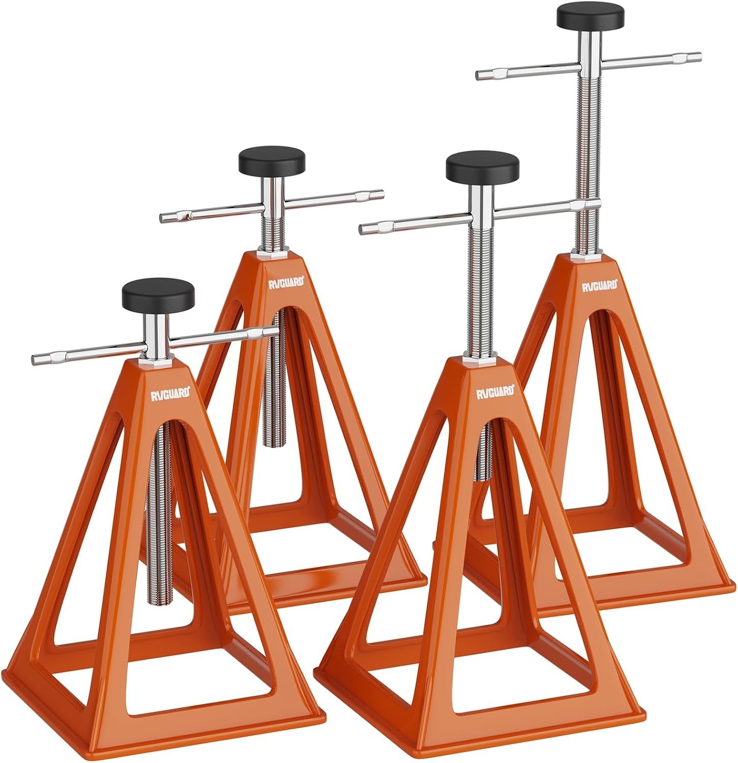 RV Stack Jacks 4 Pack Aluminum Heavy Duty Stabilizer Support Stand 7500lb Adj…