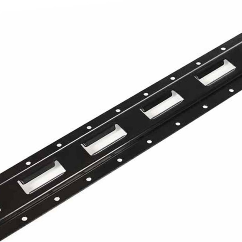 DC Cargo E-Track Rail, Vertical, Black Powder Coated, 5′, 8-pack