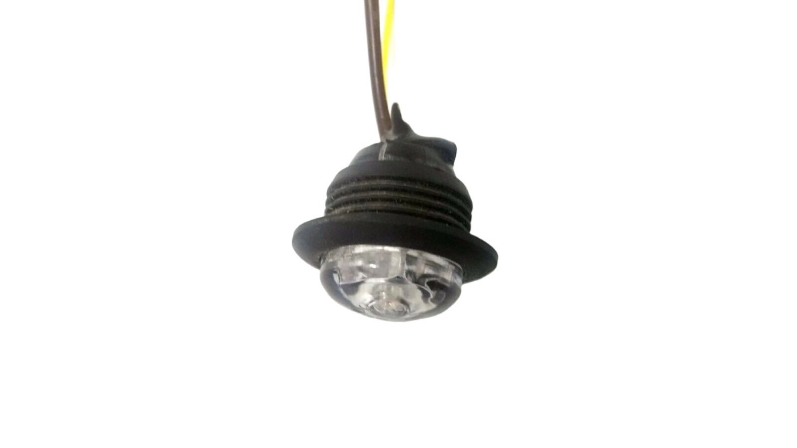 3/4″ Amber Clear LED Clearance Marker Light Truck Trailer PC Rated Sidemarker