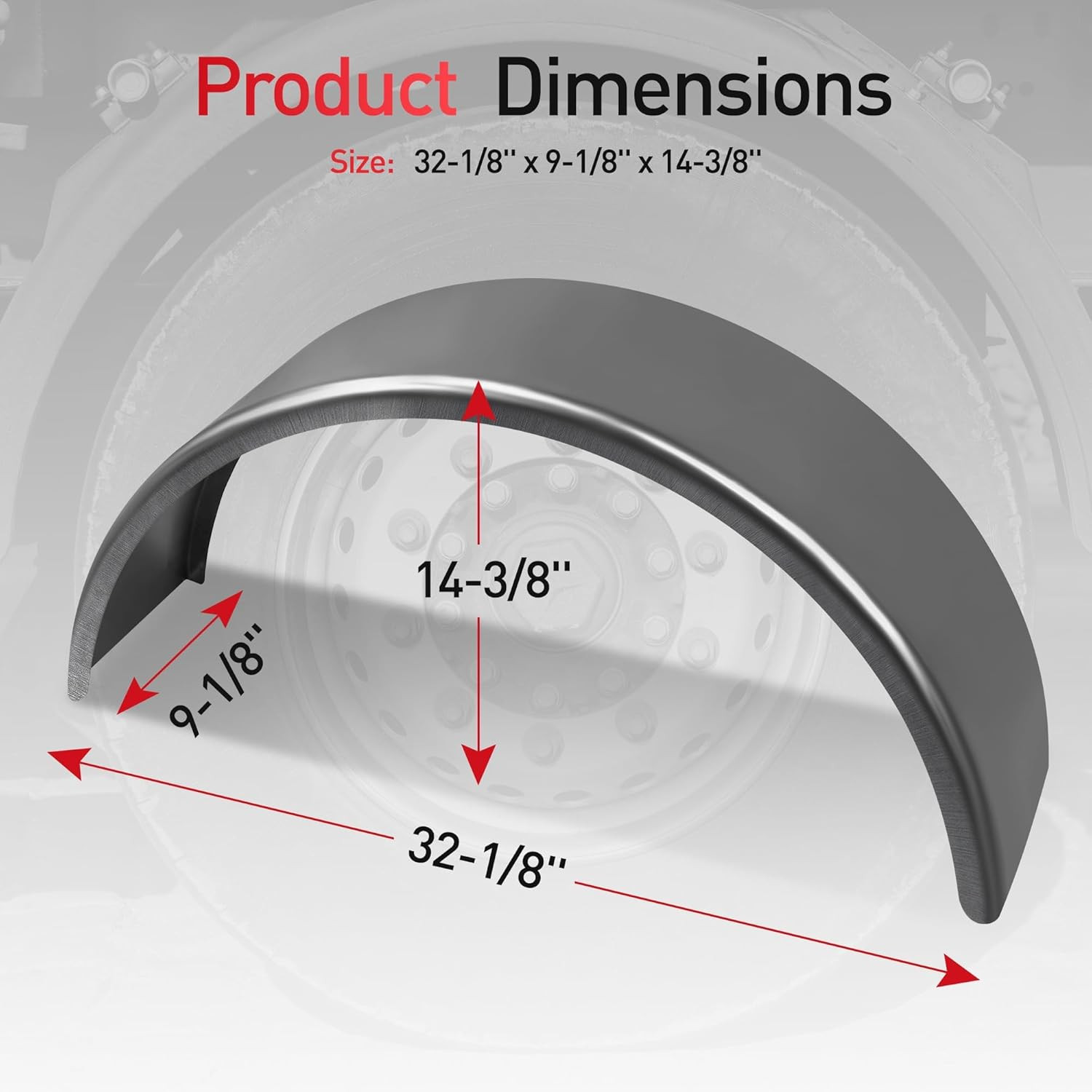 Upgrade Your Trailer with Stylish Stainless Steel Fenders – 2 Pack for 14-16