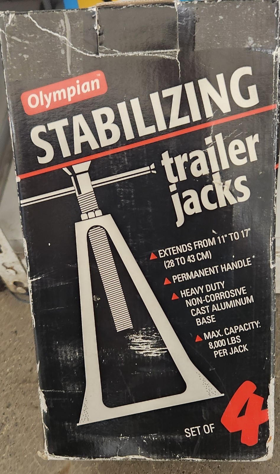 Stack Jack Stands Olympian RV Aluminum Stabilizers Camper Trailer 4 Pack