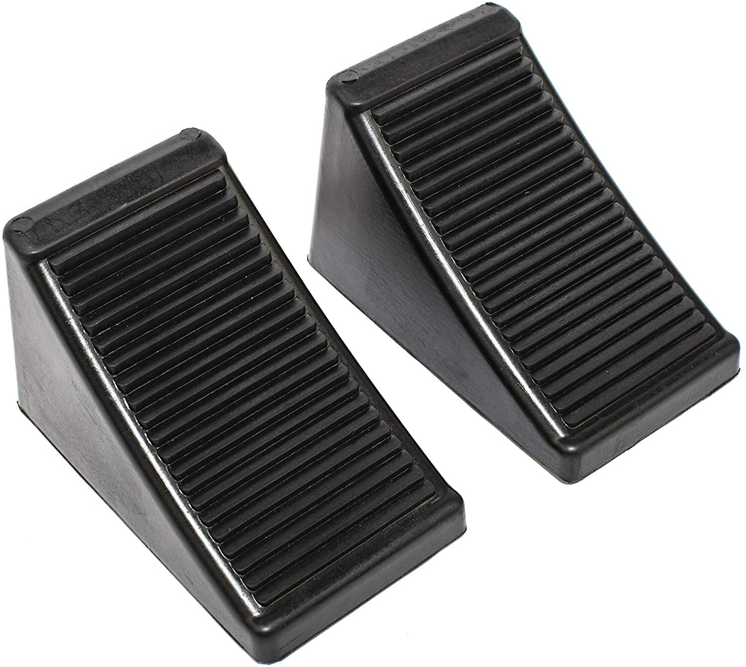 Heavy Duty Solid Rubber Wheel Chocks Truck Rv Camper Trailer Car Tire Stopper