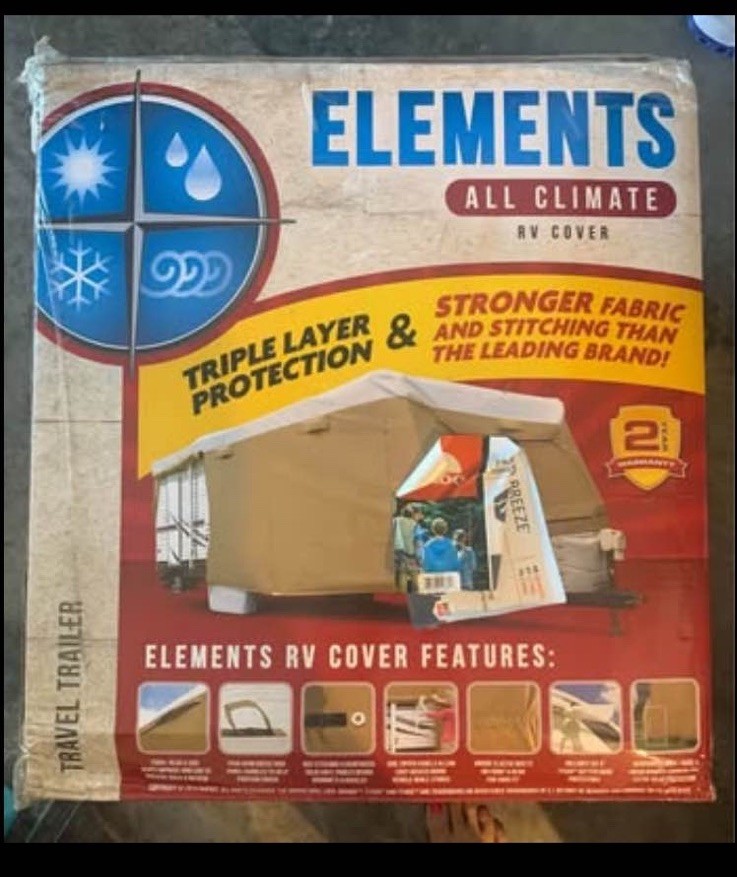 New Elements Tyvek All Climate RV Cover. Fits A Bumper Pull 26’1-28’6”