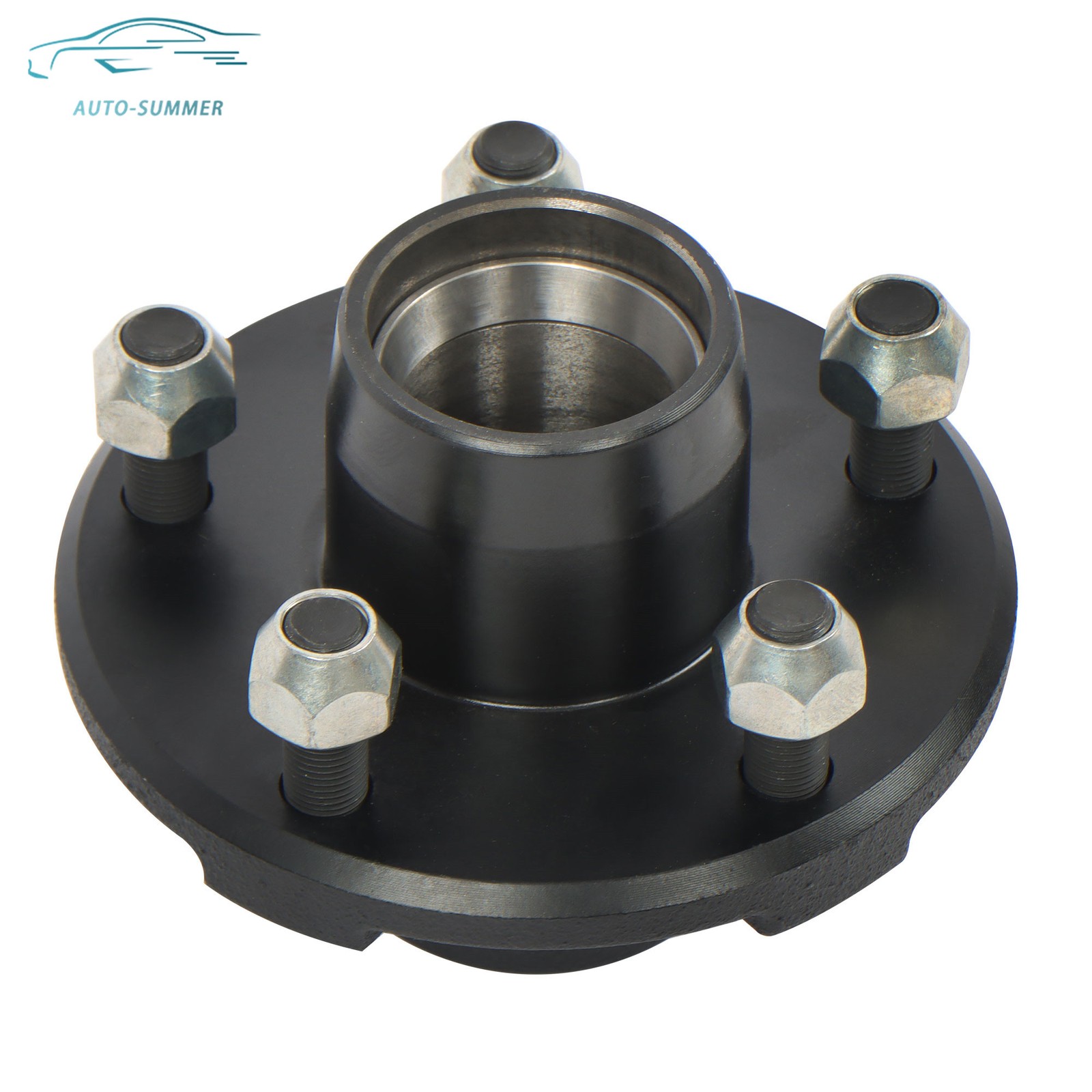 For 2000 lbs 1″ or 1-1/16″ Straight Spindles Axles 5 Bolt 4.5″ Trailer Axles Hub