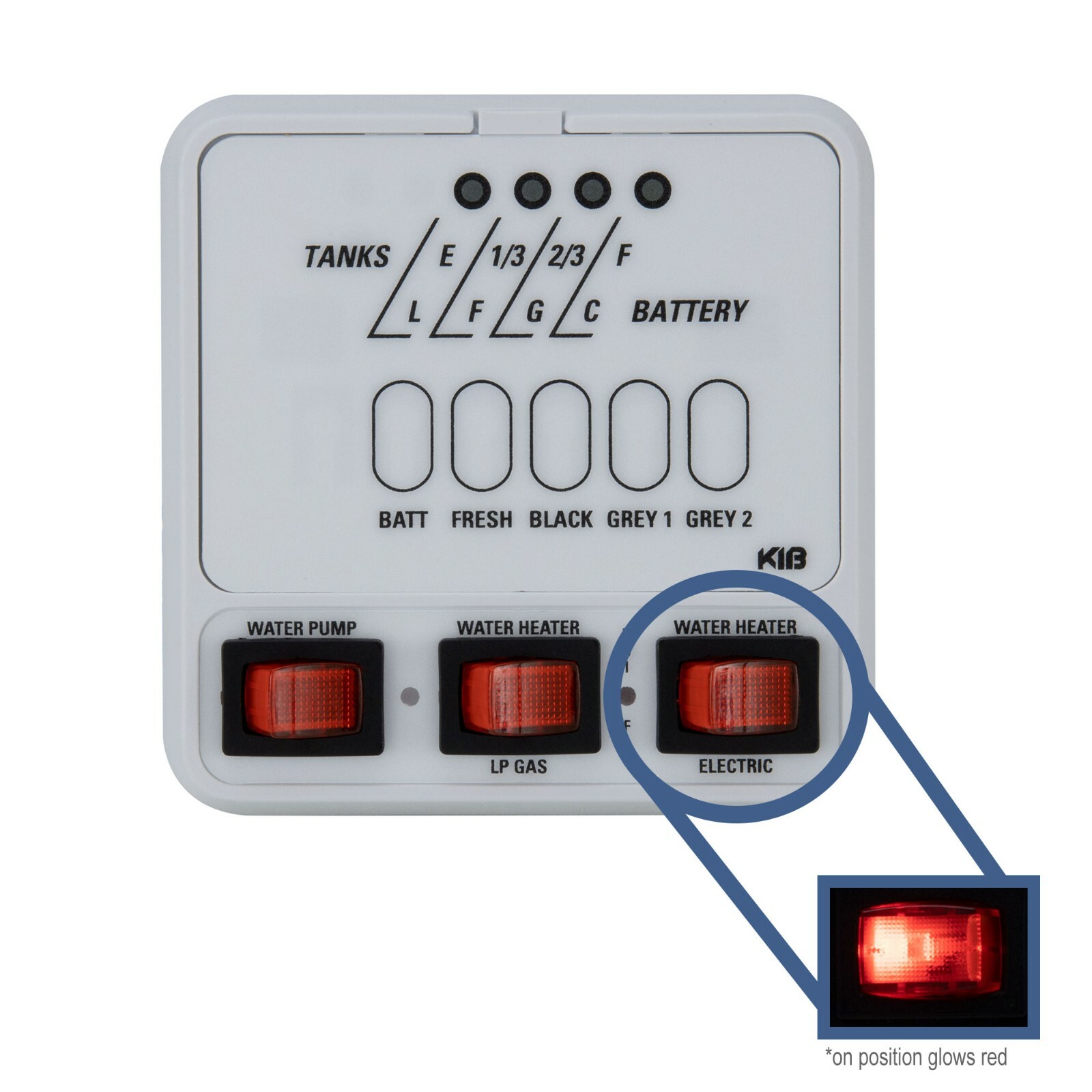 RV Tank Capacity Level Sensor M25 Monitor Panel KIB Replacement With Wire Kit