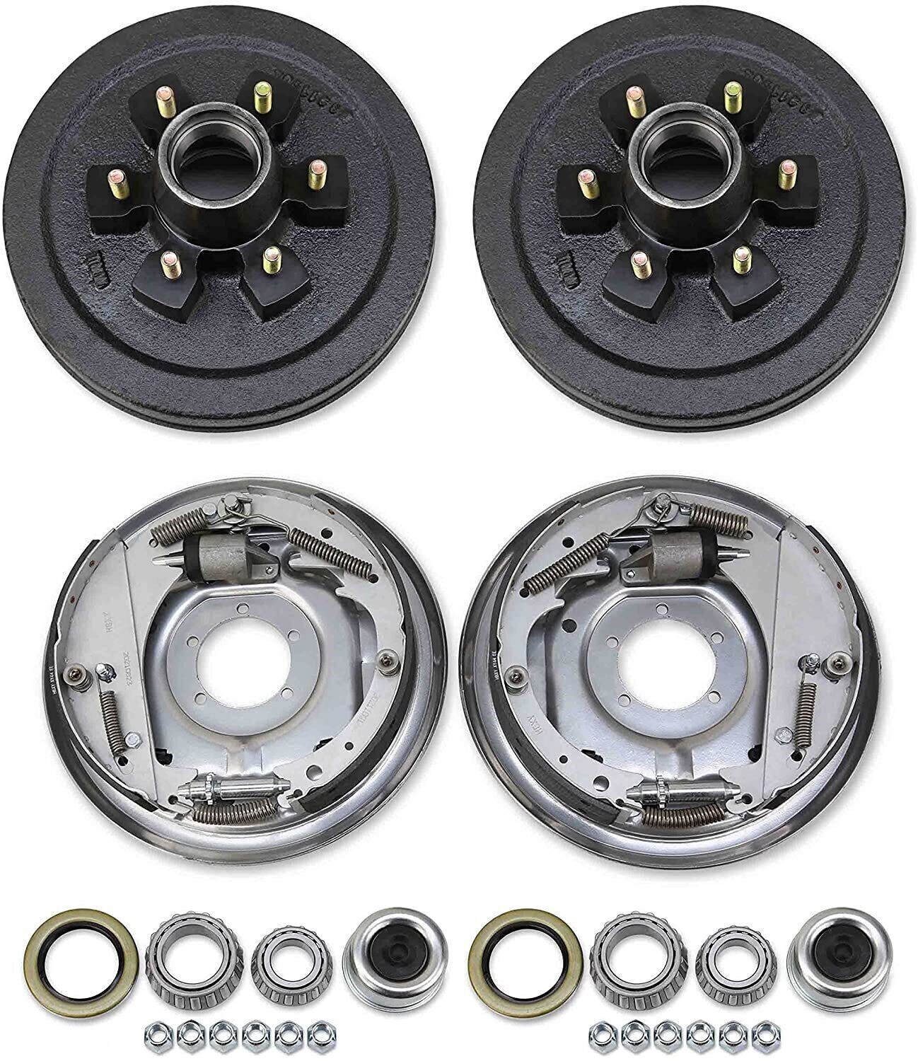 LIBRA Trailer Hub Drum Kit 6 on 5.5″ BC Hydraulic Marine Brakes for 6000lb Axle