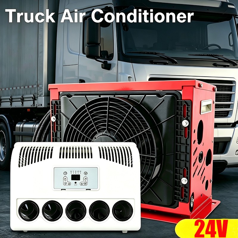 12000 BTU 24V Truck Cab Cooling Air Conditioner Split For Trucks Bus RV Caravan