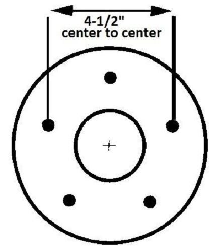 1- 5×4.75 3500# Drum W/10″ Left Hand Electric Backing Plate Trailer axle Brake