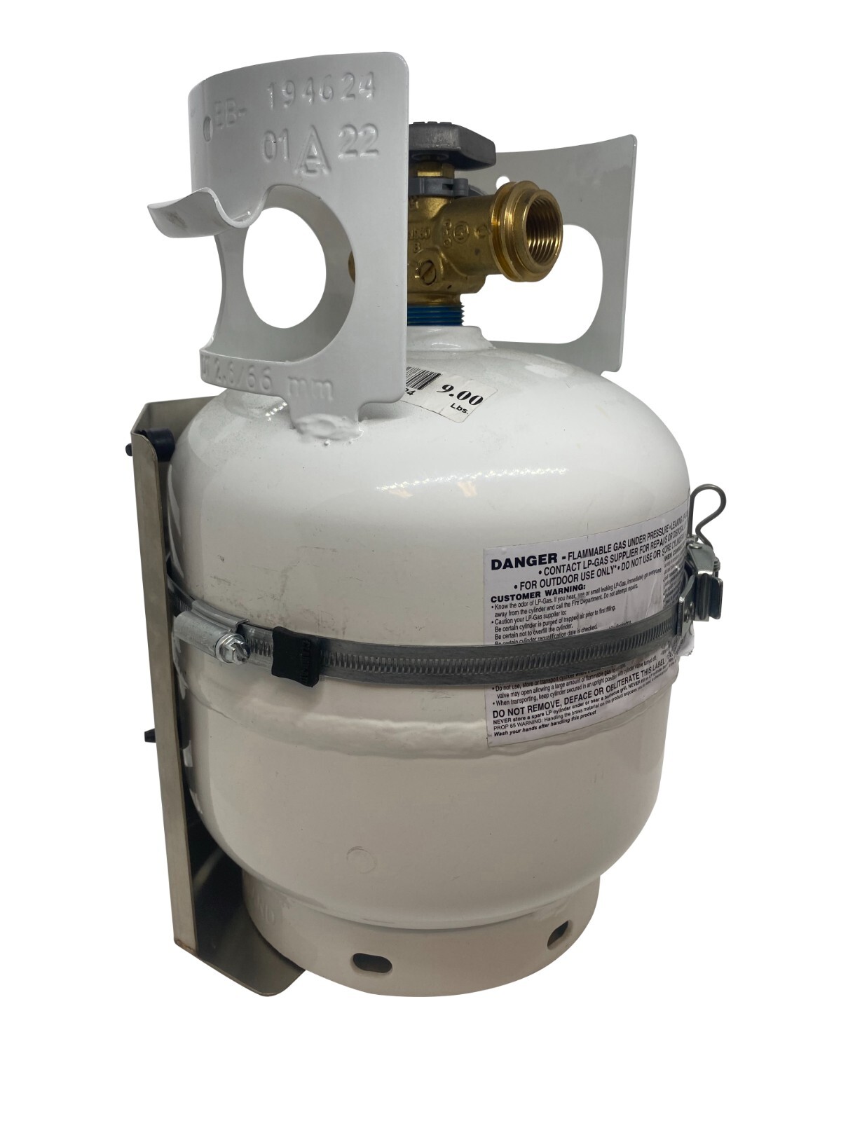 5 lb Propane Tank Mount Stainless Steel Bracket